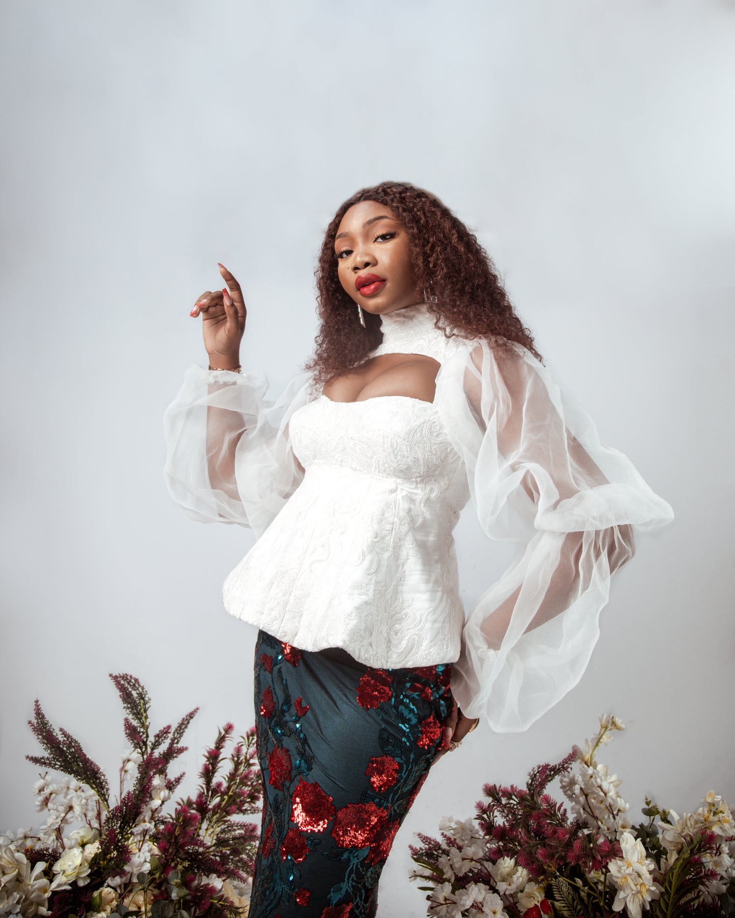 Lady of August Lace Corset Top