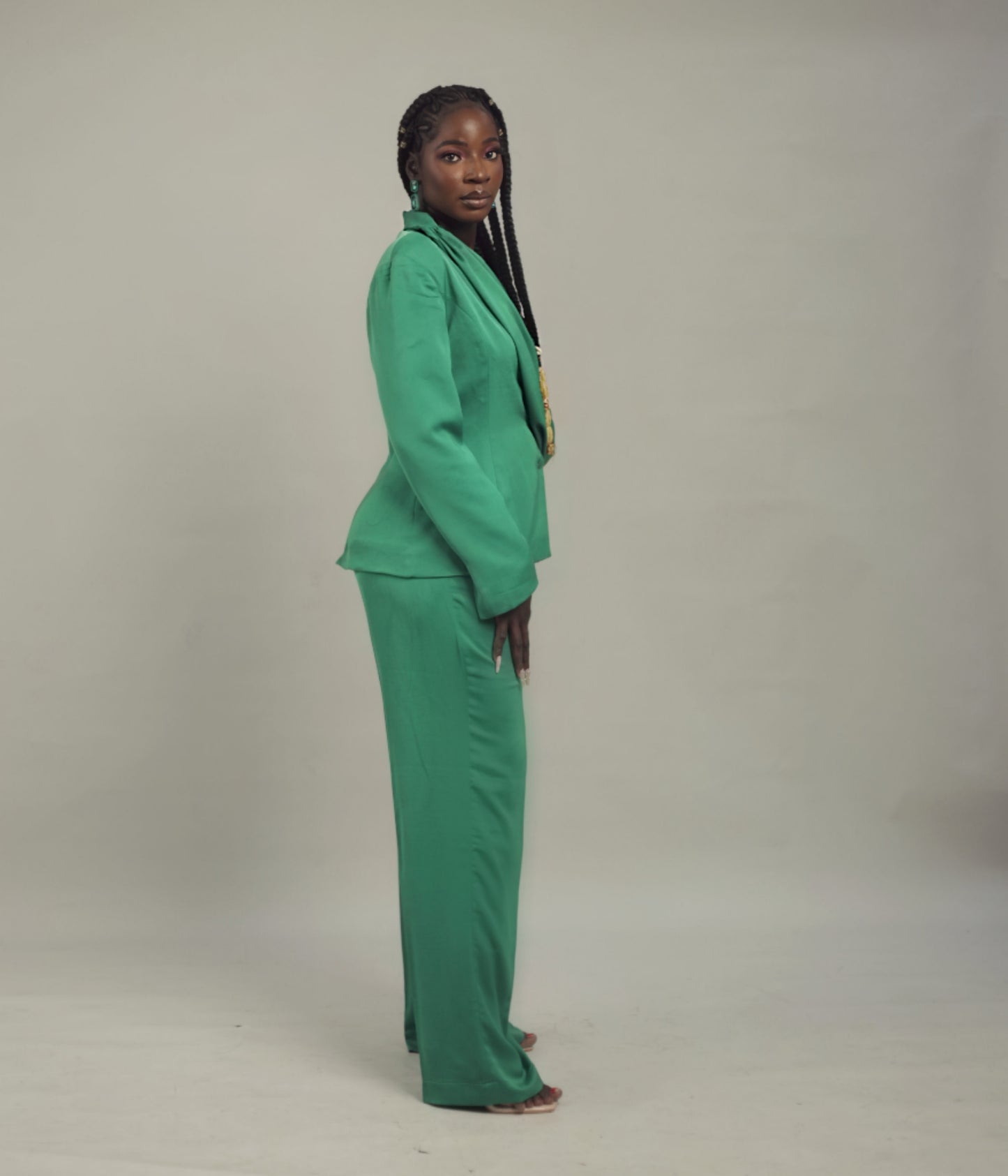 Imefusi “Extravagant” Draping Blazer Set