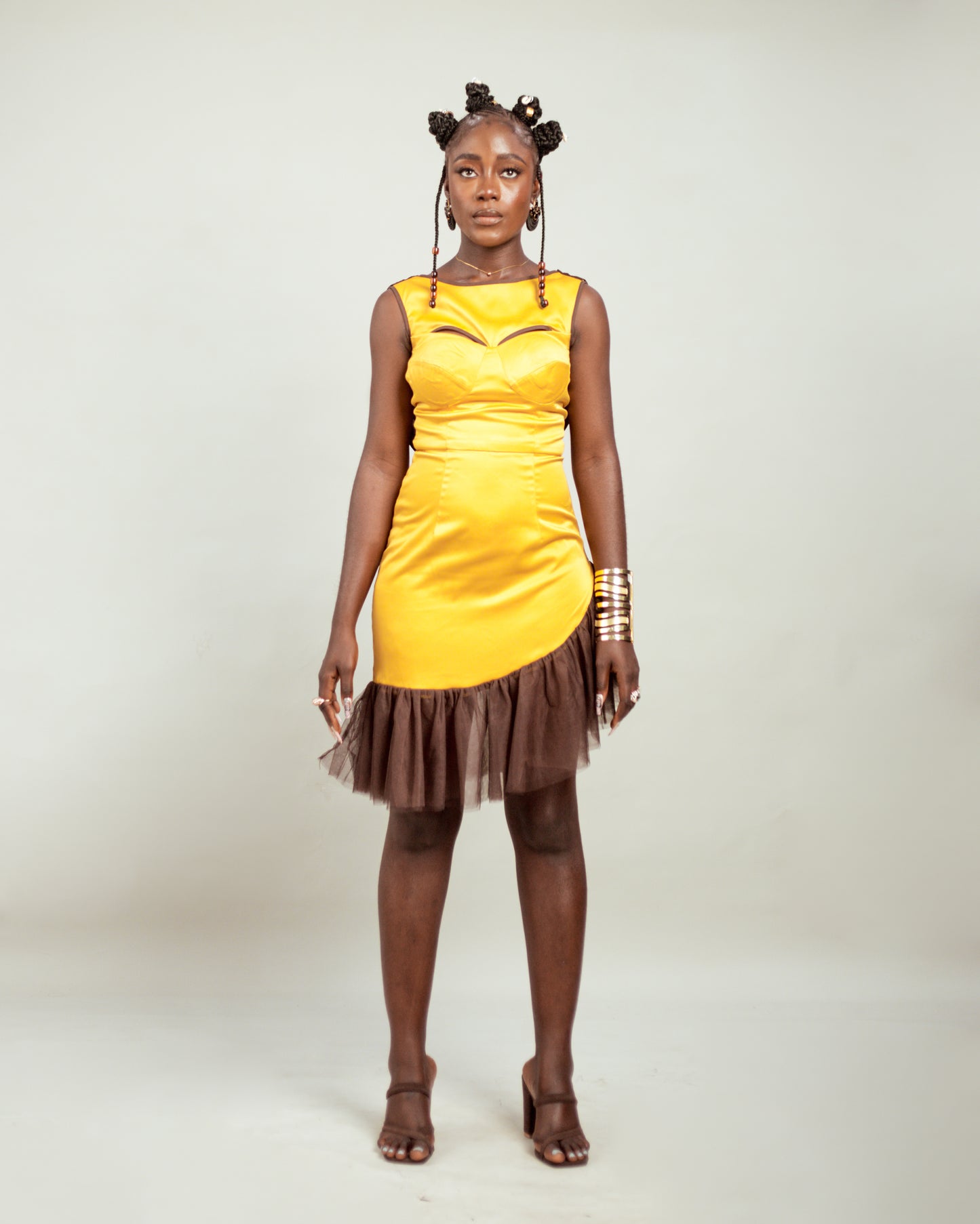 Gimbi "Princess" Dress in Caramel