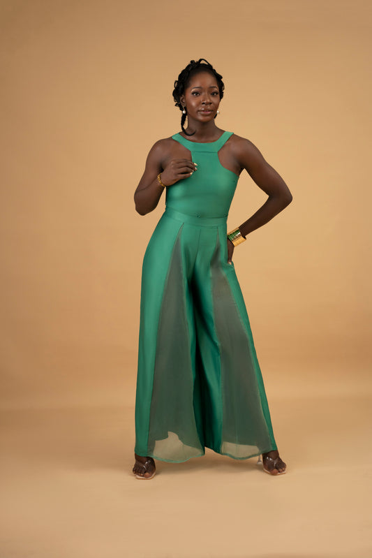 Color Me Ewé- Green Two Piece